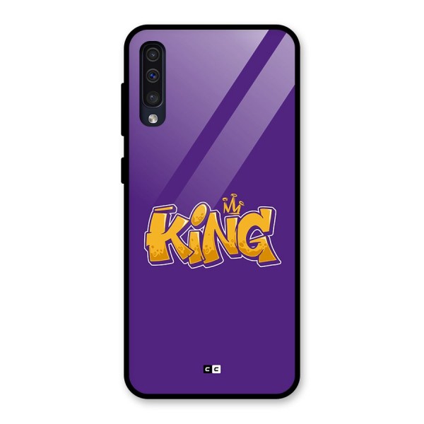 The Royal King Glass Back Case for Galaxy A50s