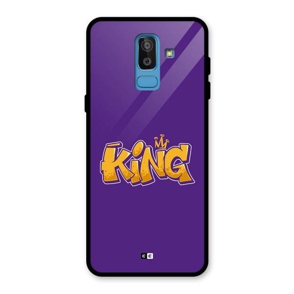 The Royal King Glass Back Case for Galaxy J8