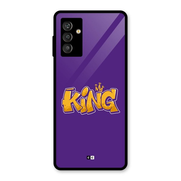 The Royal King Glass Back Case for Galaxy M13