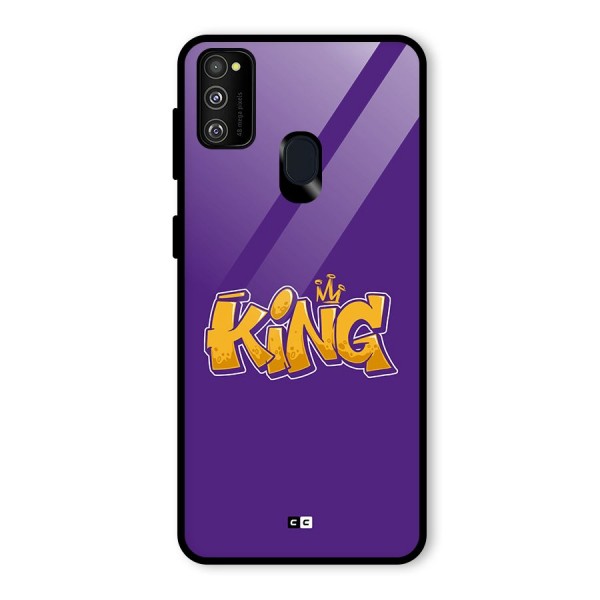 The Royal King Glass Back Case for Galaxy M30s