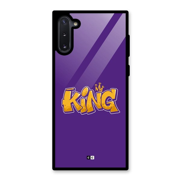 The Royal King Glass Back Case for Galaxy Note 10