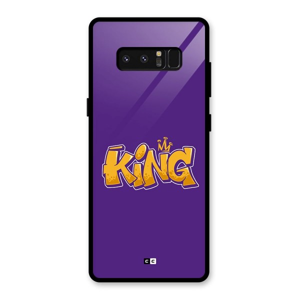 The Royal King Glass Back Case for Galaxy Note 8