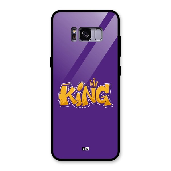 The Royal King Glass Back Case for Galaxy S8