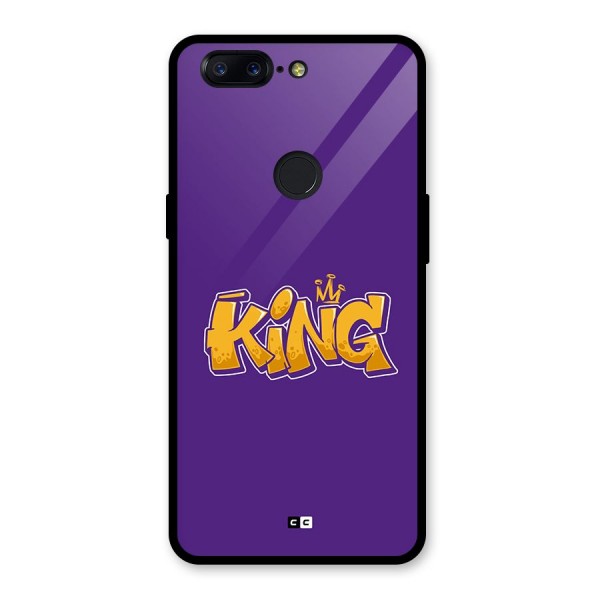 The Royal King Glass Back Case for OnePlus 5T