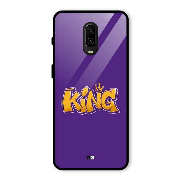 The Royal King Glass Back Case for OnePlus 6T