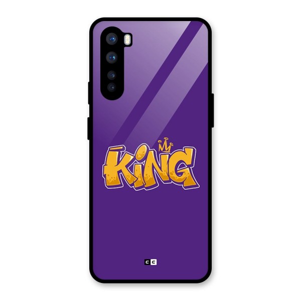 The Royal King Glass Back Case for OnePlus Nord