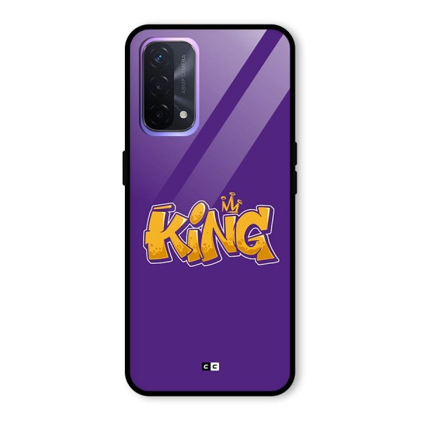 The Royal King Glass Back Case for Oppo A74 5G