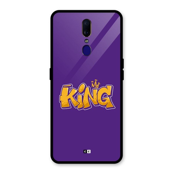 The Royal King Glass Back Case for Oppo F11