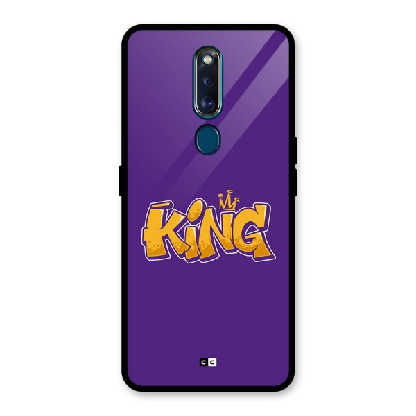 The Royal King Glass Back Case for Oppo F11 Pro