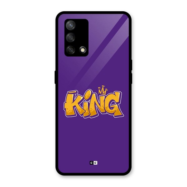 The Royal King Glass Back Case for Oppo F19