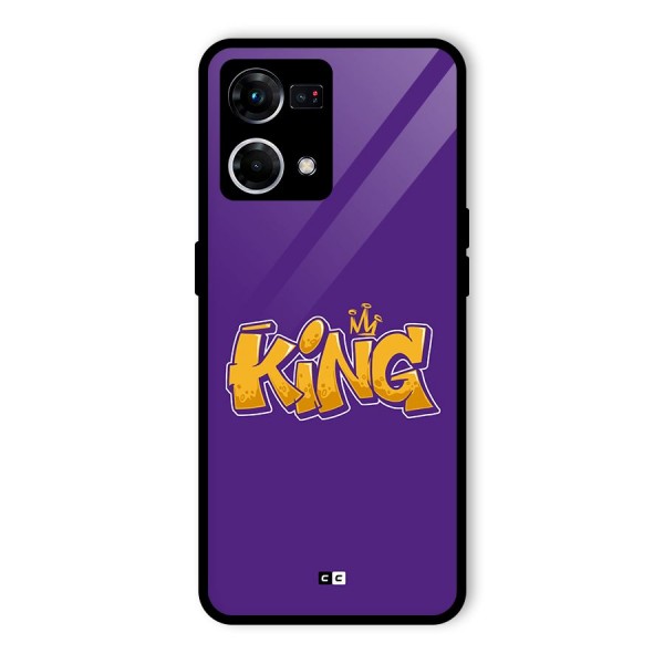The Royal King Glass Back Case for Oppo F21 Pro 4G