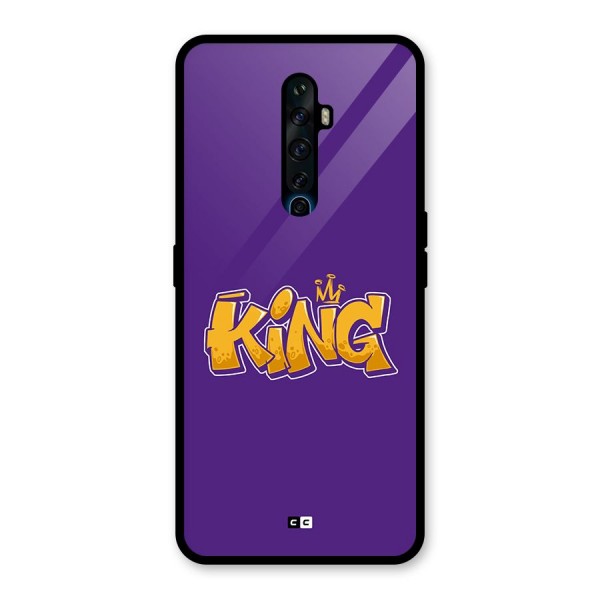 The Royal King Glass Back Case for Oppo Reno2 F