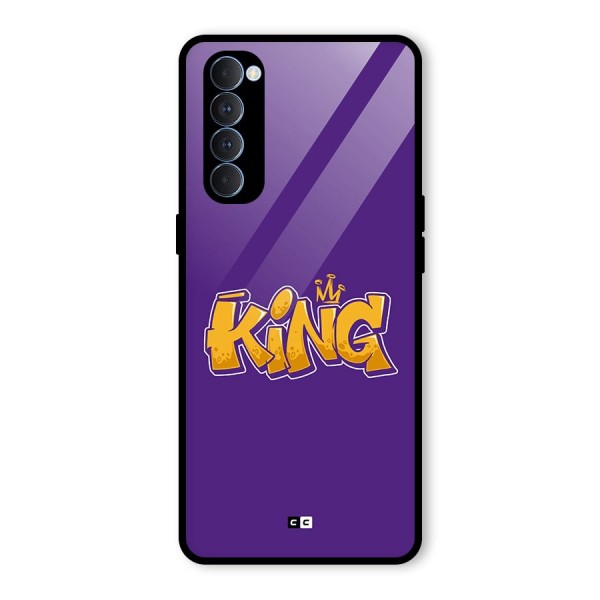 The Royal King Glass Back Case for Oppo Reno4 Pro