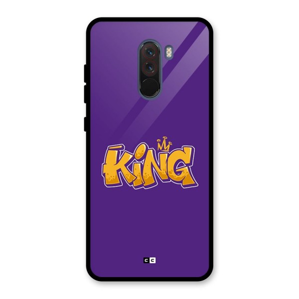 The Royal King Glass Back Case for Poco F1