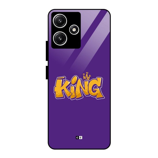 The Royal King Glass Back Case for Poco M6 Pro