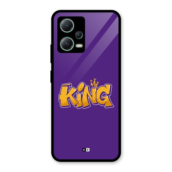 The Royal King Glass Back Case for Poco X5