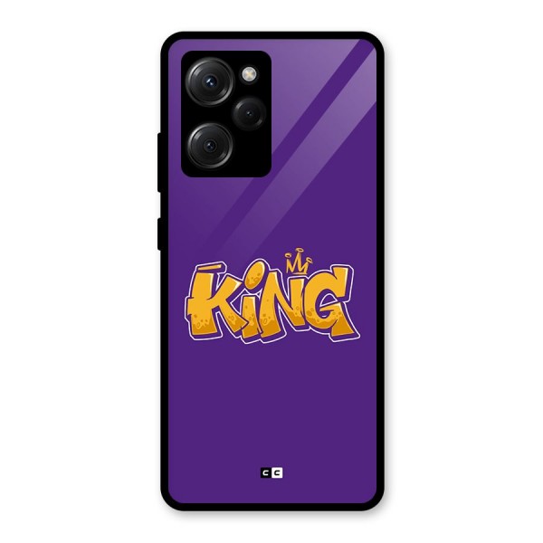 The Royal King Glass Back Case for Poco X5 Pro