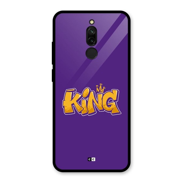 The Royal King Glass Back Case for Redmi 8