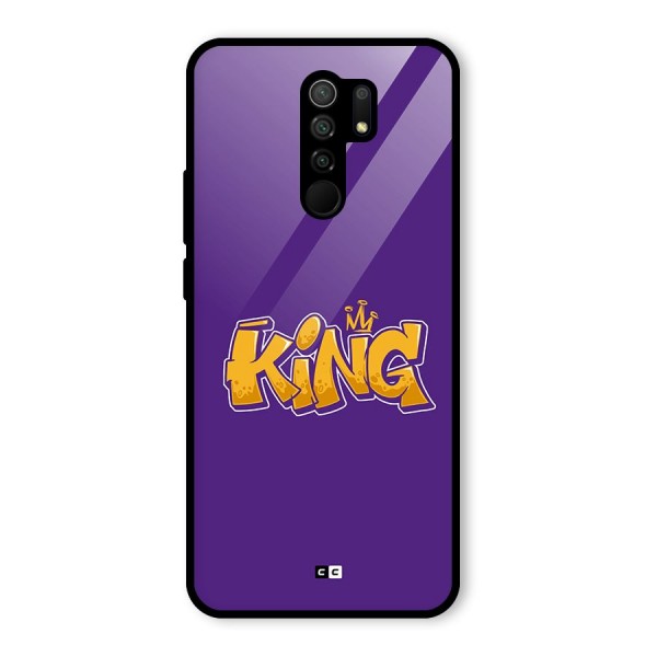 The Royal King Glass Back Case for Redmi 9 Prime