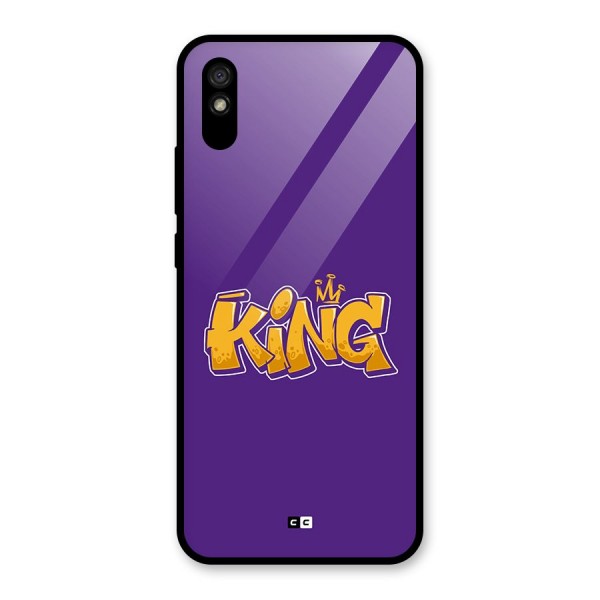 The Royal King Glass Back Case for Redmi 9i