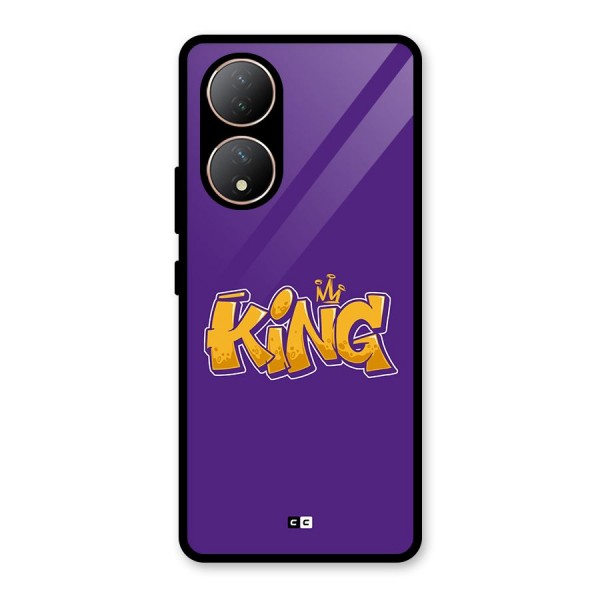 The Royal King Glass Back Case for Vivo T2