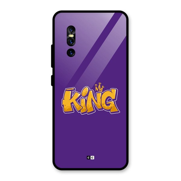 The Royal King Glass Back Case for Vivo V15 Pro