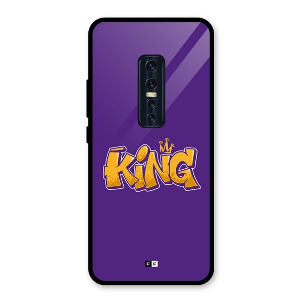 The Royal King Glass Back Case for Vivo V17 Pro