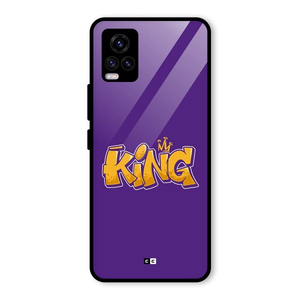 The Royal King Glass Back Case for Vivo V20 2021