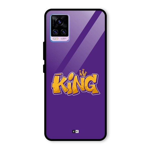 The Royal King Glass Back Case for Vivo V20 Pro