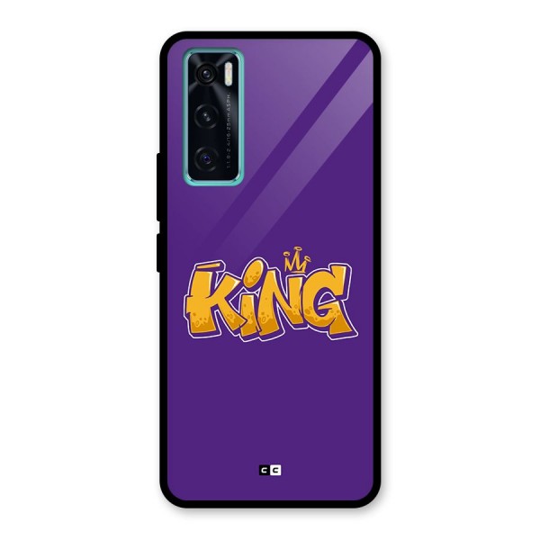 The Royal King Glass Back Case for Vivo V20 SE