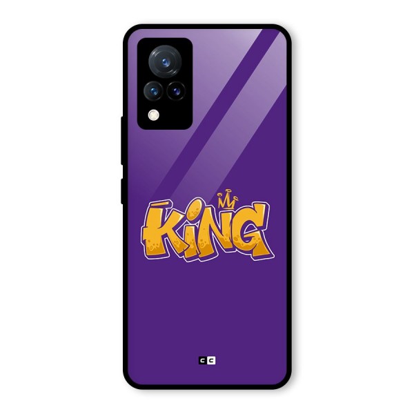 The Royal King Glass Back Case for Vivo V21 5G