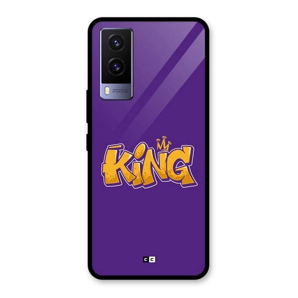 The Royal King Glass Back Case for Vivo V21e 5G