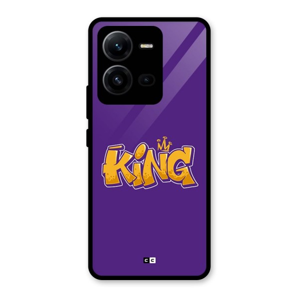 The Royal King Glass Back Case for Vivo V25