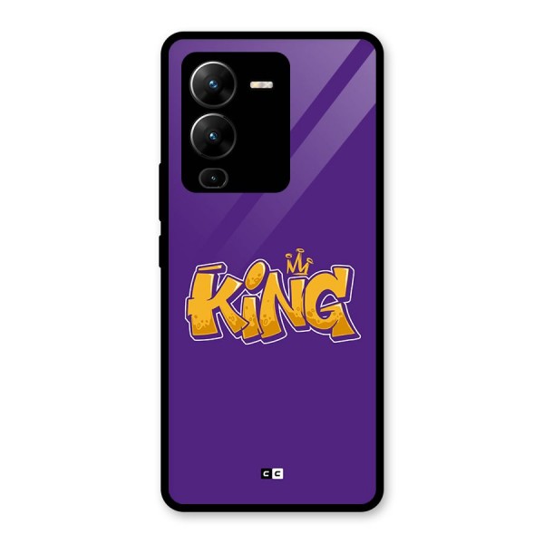 The Royal King Glass Back Case for Vivo V25 Pro