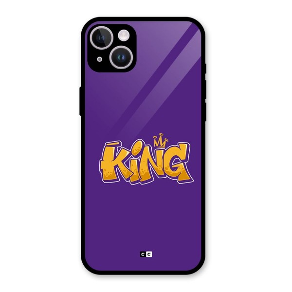 The Royal King Glass Back Case for iPhone 14 Plus