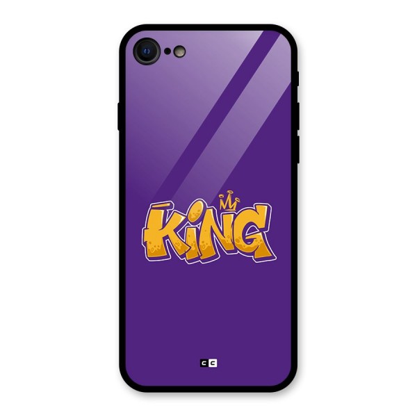 The Royal King Glass Back Case for iPhone 8