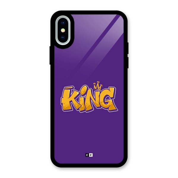 The Royal King Glass Back Case for iPhone X