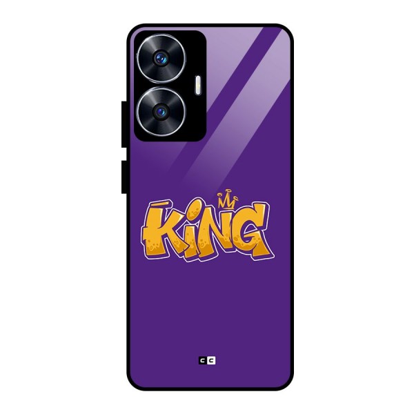 The Royal King Glass Back Case for realme C55