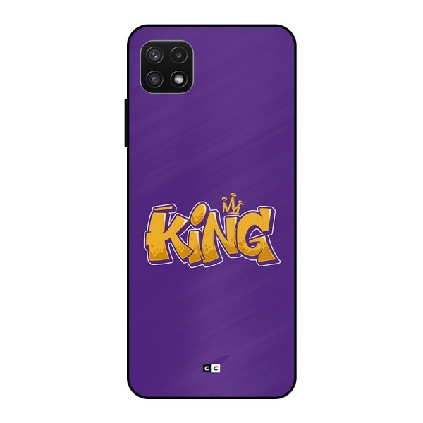 The Royal King Metal Back Case for Galaxy A22 5G