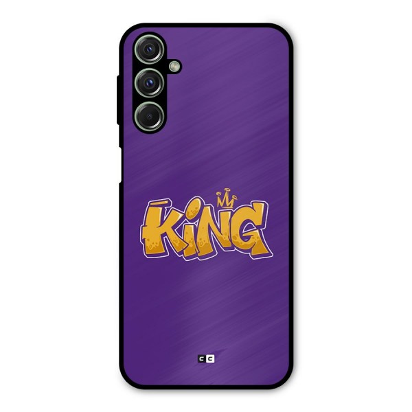 The Royal King Metal Back Case for Galaxy F34