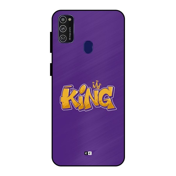 The Royal King Metal Back Case for Galaxy M21