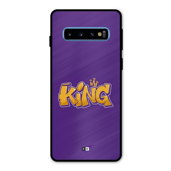 The Royal King Metal Back Case for Galaxy S10