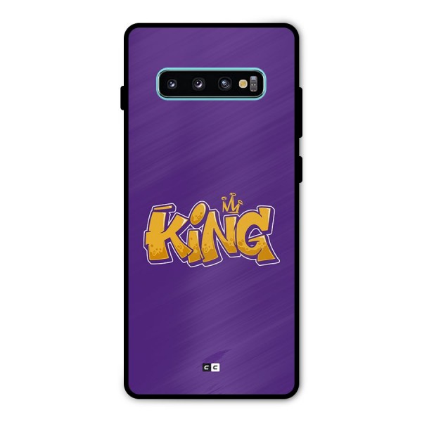 The Royal King Metal Back Case for Galaxy S10 Plus