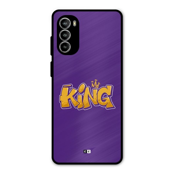 The Royal King Metal Back Case for Moto G82