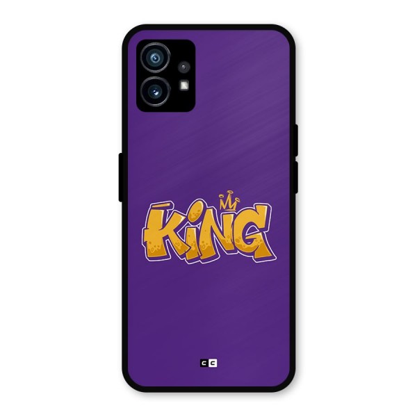 The Royal King Metal Back Case for Nothing Phone 1