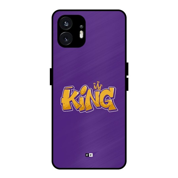 The Royal King Metal Back Case for Nothing Phone 2