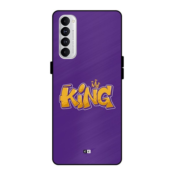 The Royal King Metal Back Case for Oppo Reno4 Pro