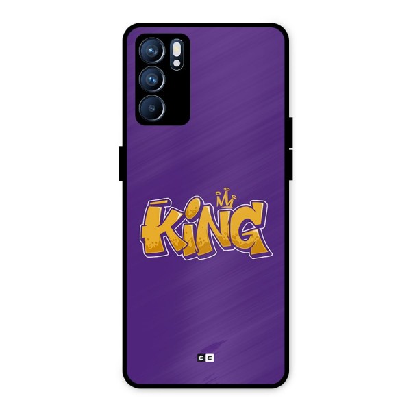 The Royal King Metal Back Case for Oppo Reno6 5G