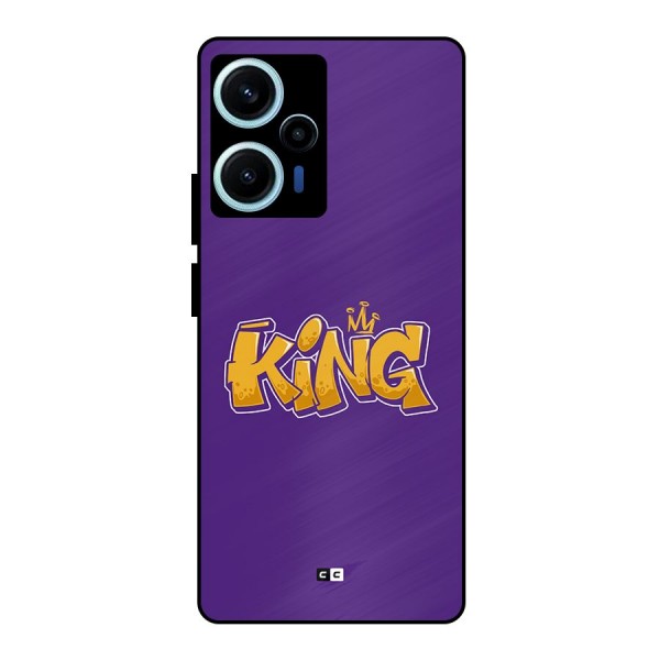 The Royal King Metal Back Case for Poco F5