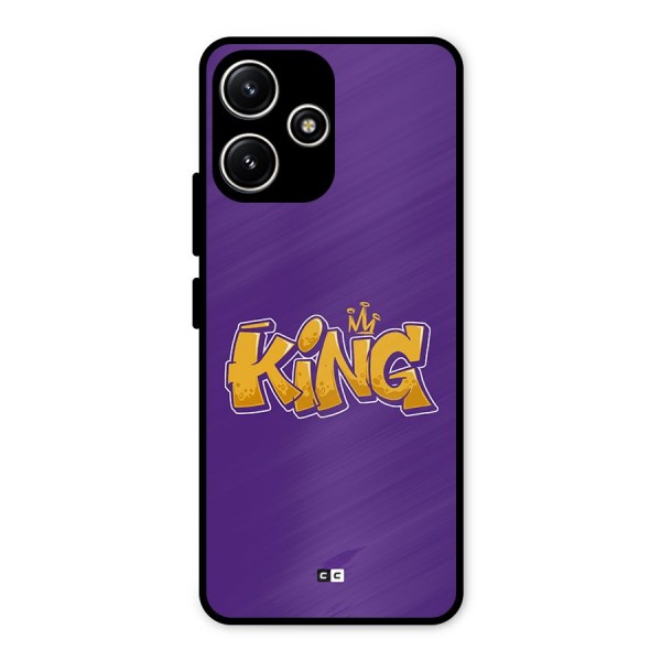 The Royal King Metal Back Case for Poco M6 Pro